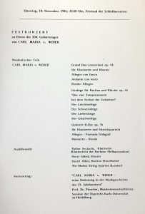 Festkonzert am 18. November