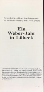 Ein Weber-Jahr in Lübeck