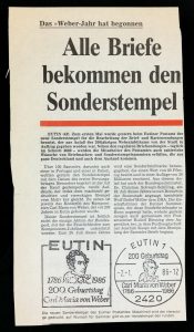 Pressebericht Sonderstempel