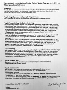 15. Weber-Tage 2010