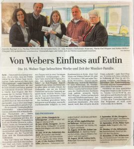 16. Eutiner Weber-Tage 2011