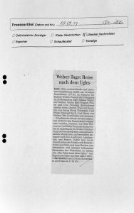 16. Eutiner Weber-Tage 2011