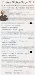 16. Eutiner Weber-Tage 2011